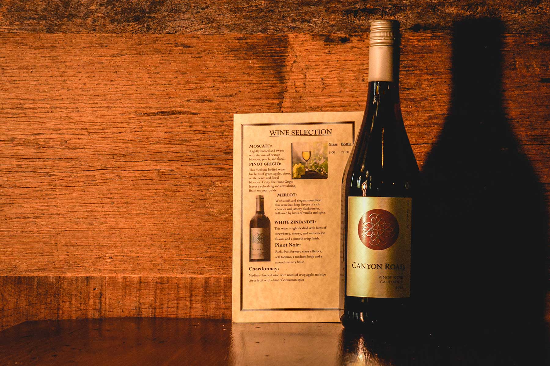 Wine selection
